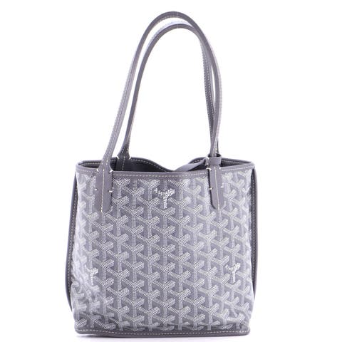 Anjou Reversible Tote Coated Canvas Mini