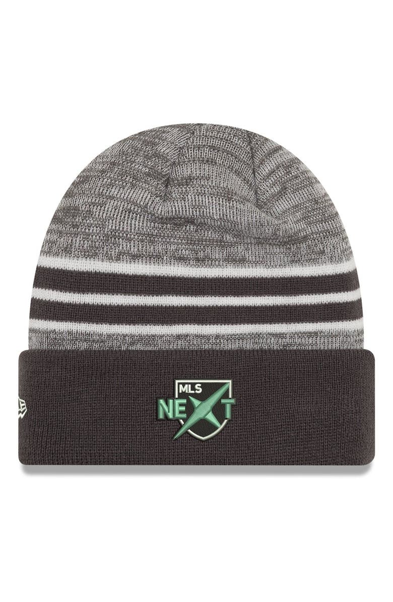 New Era Men's New Era Gray MLS Next Star Marled Cuffed Knit Hat, Alternate, color, 