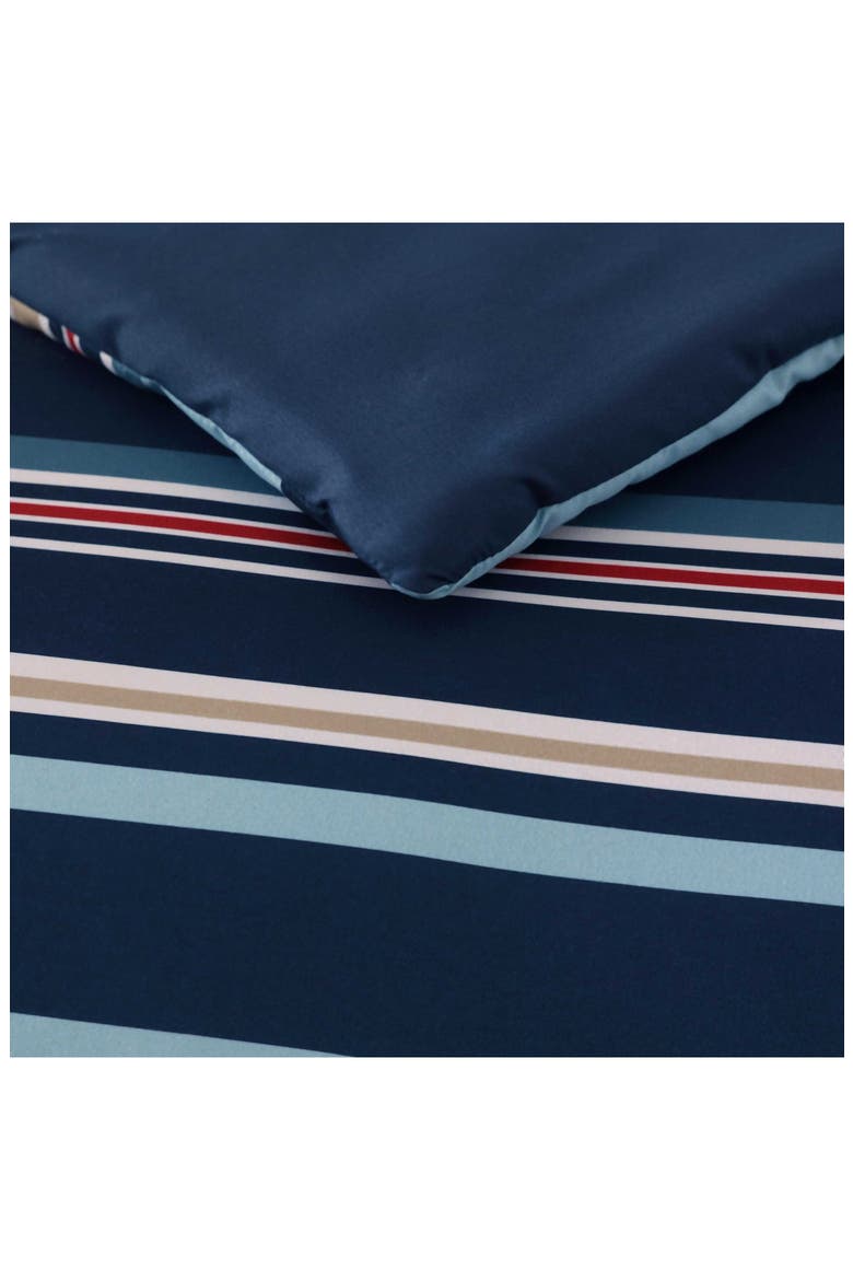 Colton Stripe Comforter Bonus Set, Alternate, color, CAPTAINS BLUE