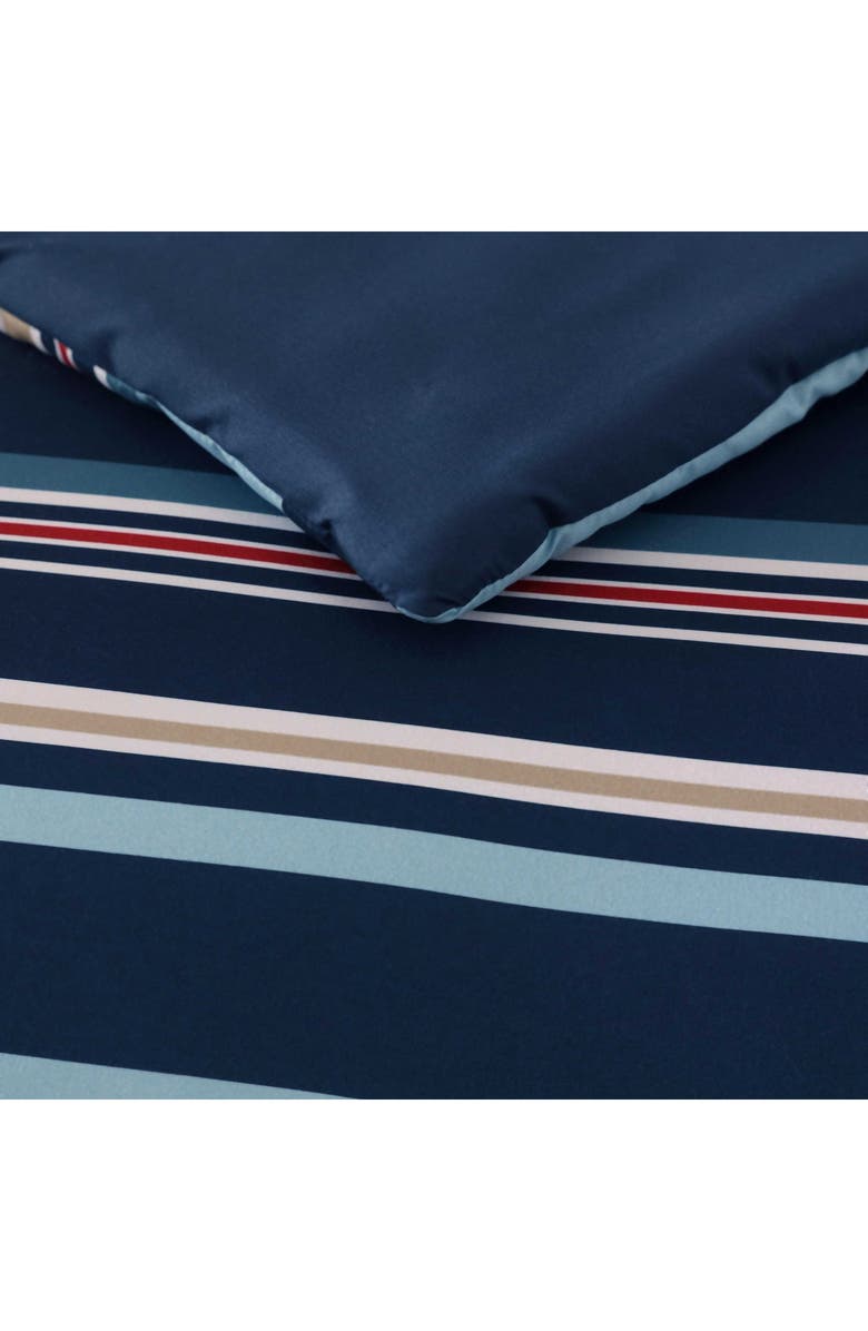 Nautica Colton Stripe Comforter Bonus Set, Alternate, color, Captains Blue