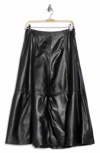 Ryma Leather Midi Skirt