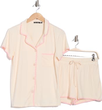 Dixie Whipstitched Top & Shorts Pajamas