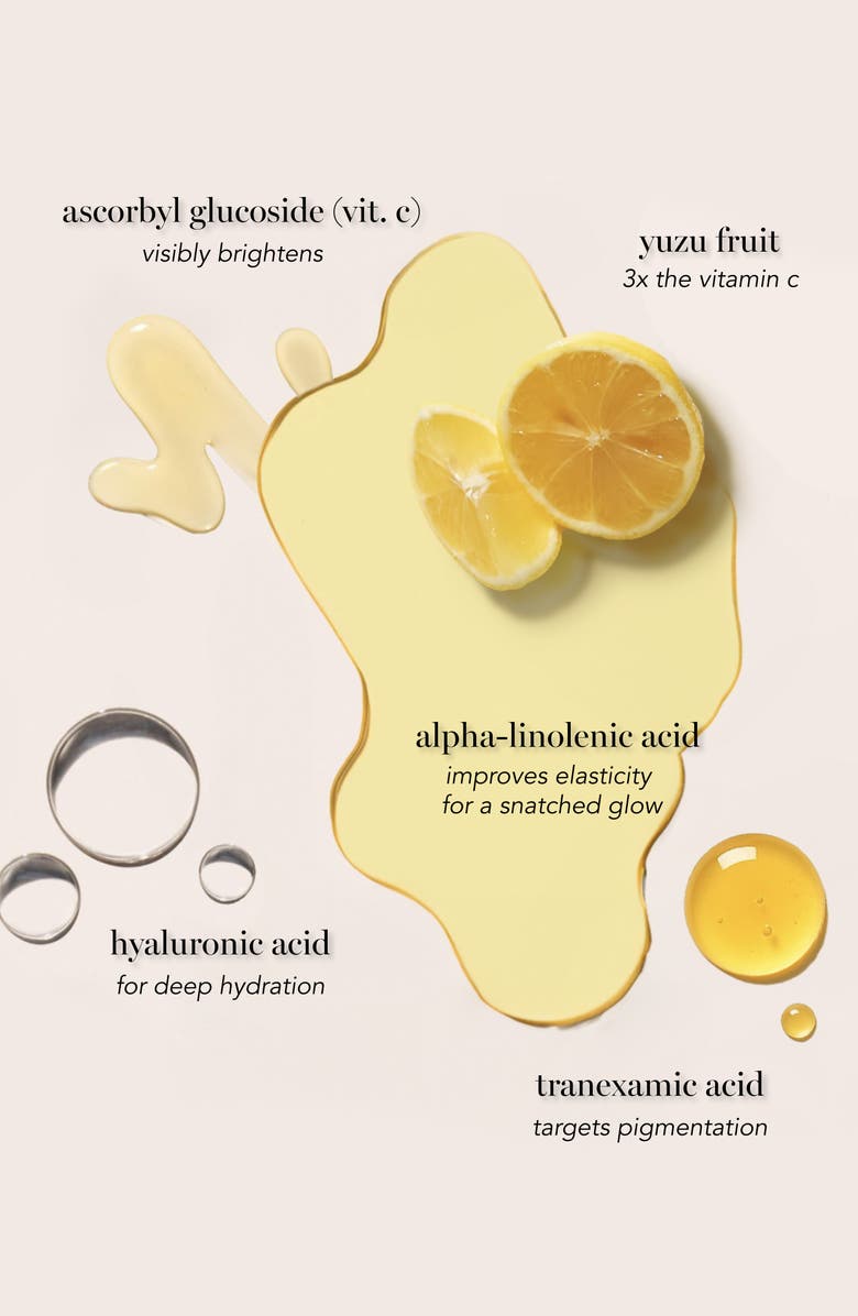 Saturday Skin Set of 4 Yuzu Vitamin C Butterfly Hydrogel Mask, Alternate, color, 