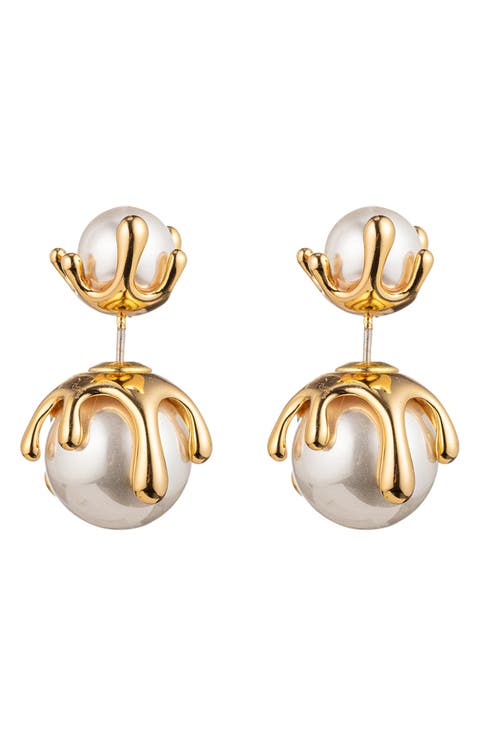 Lucia Imitation Pearl Drop Earrings