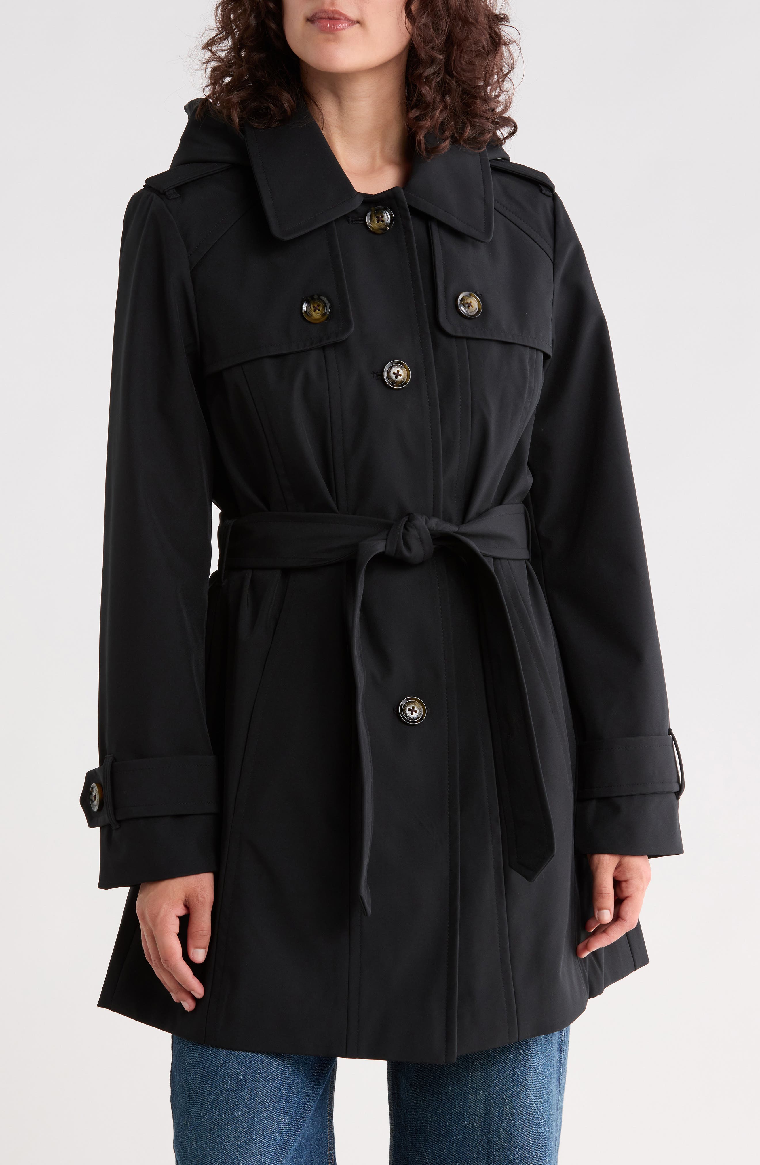 Hooded Trench Coat