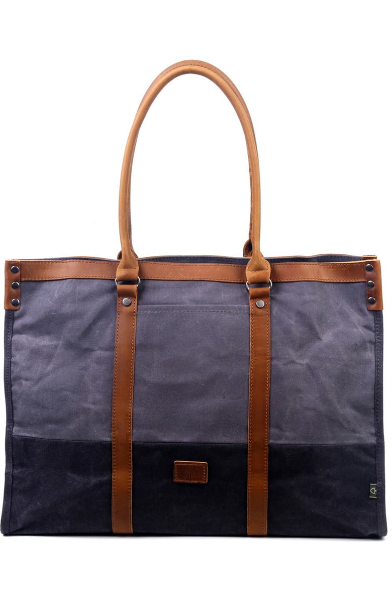 THE SAME DIRECTION Stone Creek Waxed Canvas Tote Bag, Main, color,