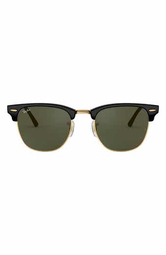 Ray Ban Clubmaster Metal 58mm Polarized Square Sunglasses Nordstrom