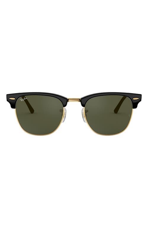 Ray-Ban Clubmaster 55mm Square Sunglasses in Black at Nordstrom