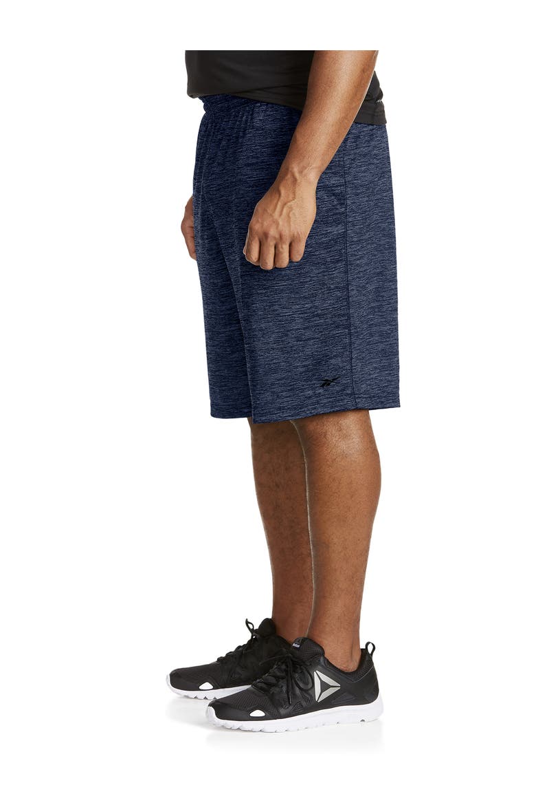 Performance Tech Heather Shorts, Alternate, color, NAVY HEATHER