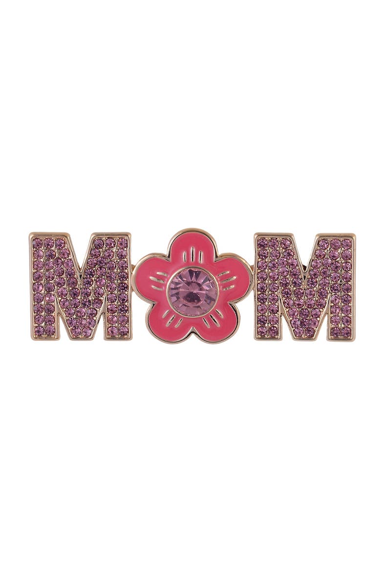 Stone and Enamel Mom Pin, Alternate, color, Pink