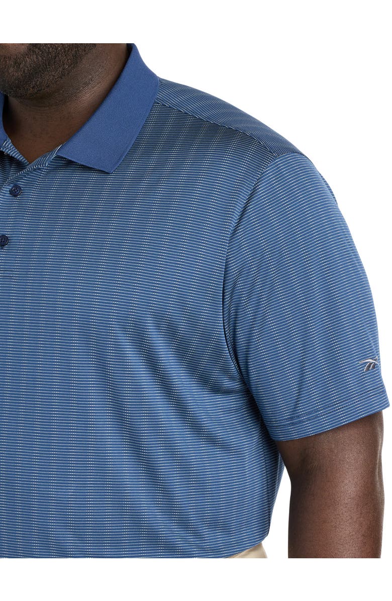 Reebok Big & Tall Golf Speedwick Stripe Polo Shirt, Alternate, color, Batik Blue