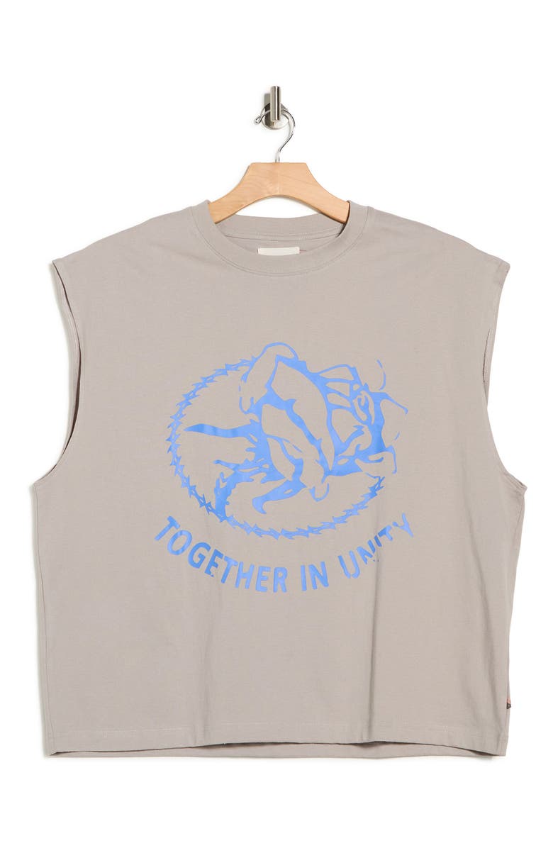 HONOR THE GIFT Unity Muscle Graphic T-Shirt, Main, color, Stone