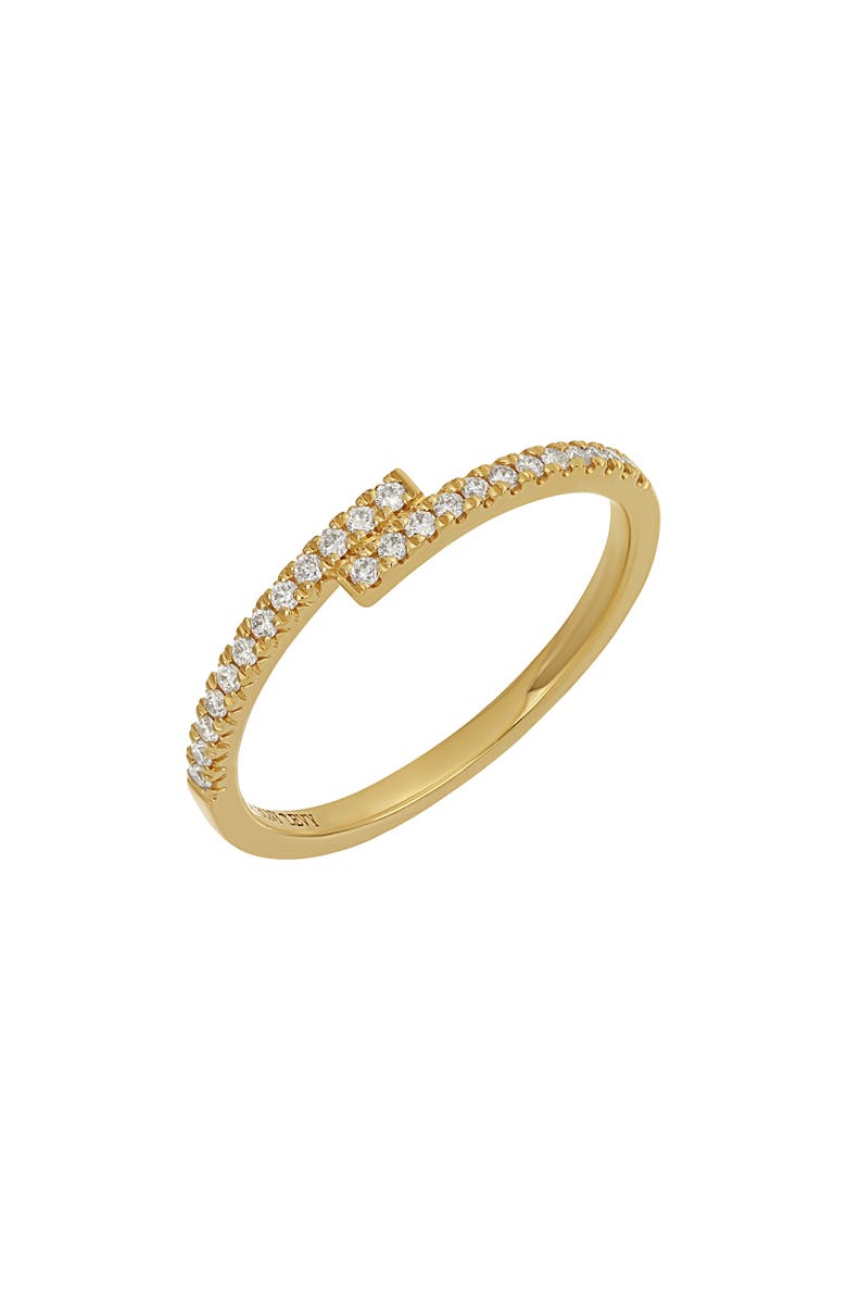 Bony Levy Crossover Diamond Ring, Main, color, 