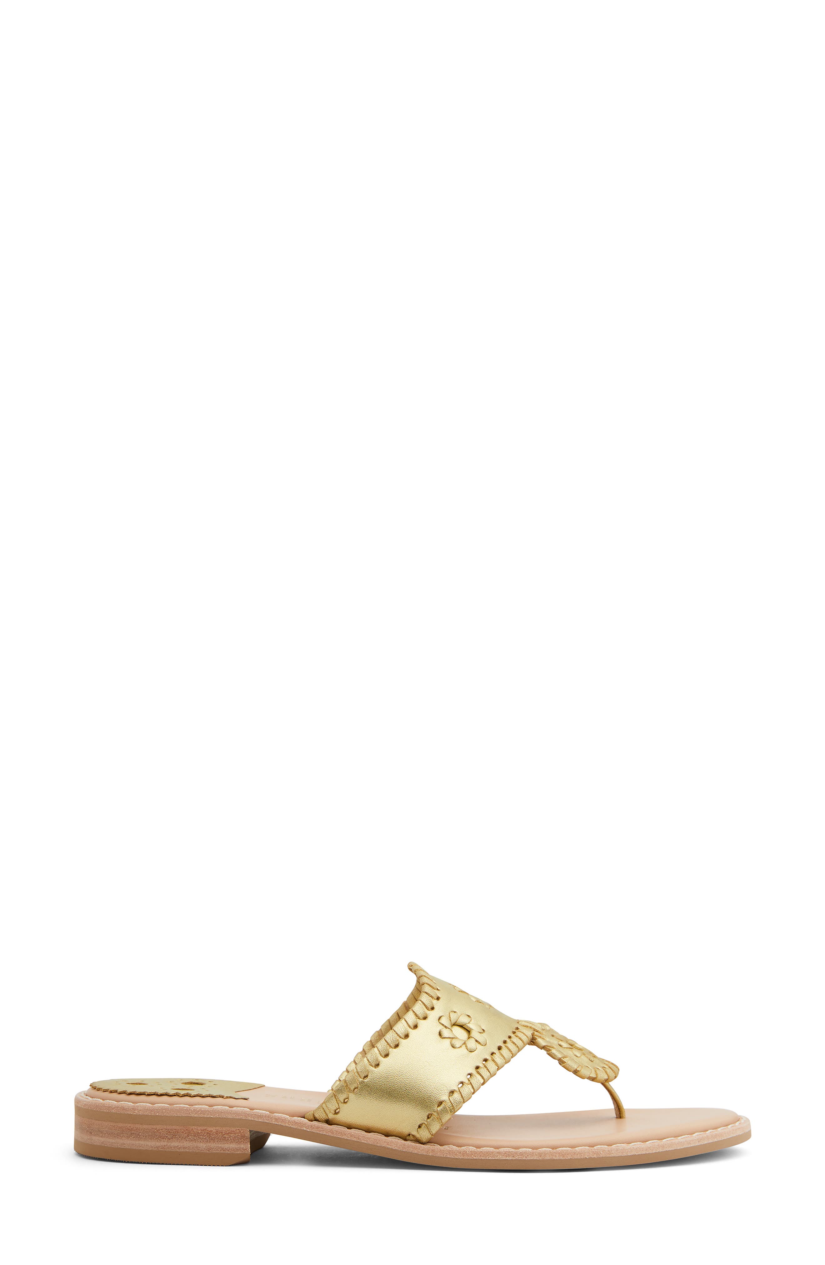 Jacks II Flip Flop, Alternate, color, GOLD/ GOLD