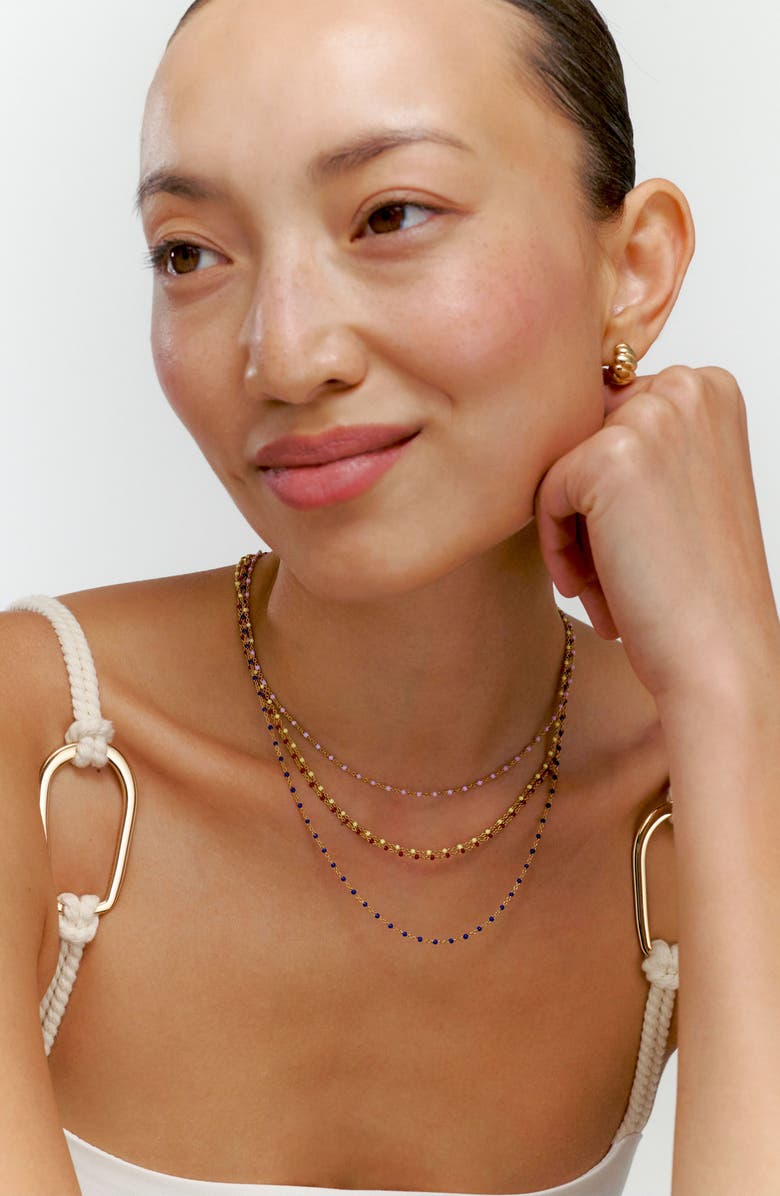 Oak & Luna Soltale Enamel Chain, Alternate, color, Royal Blue