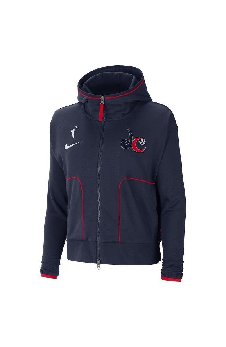 Nike Women's Nike Navy Washington Mystics Full-Zip Knit Jacket, Alternate, color, Navy