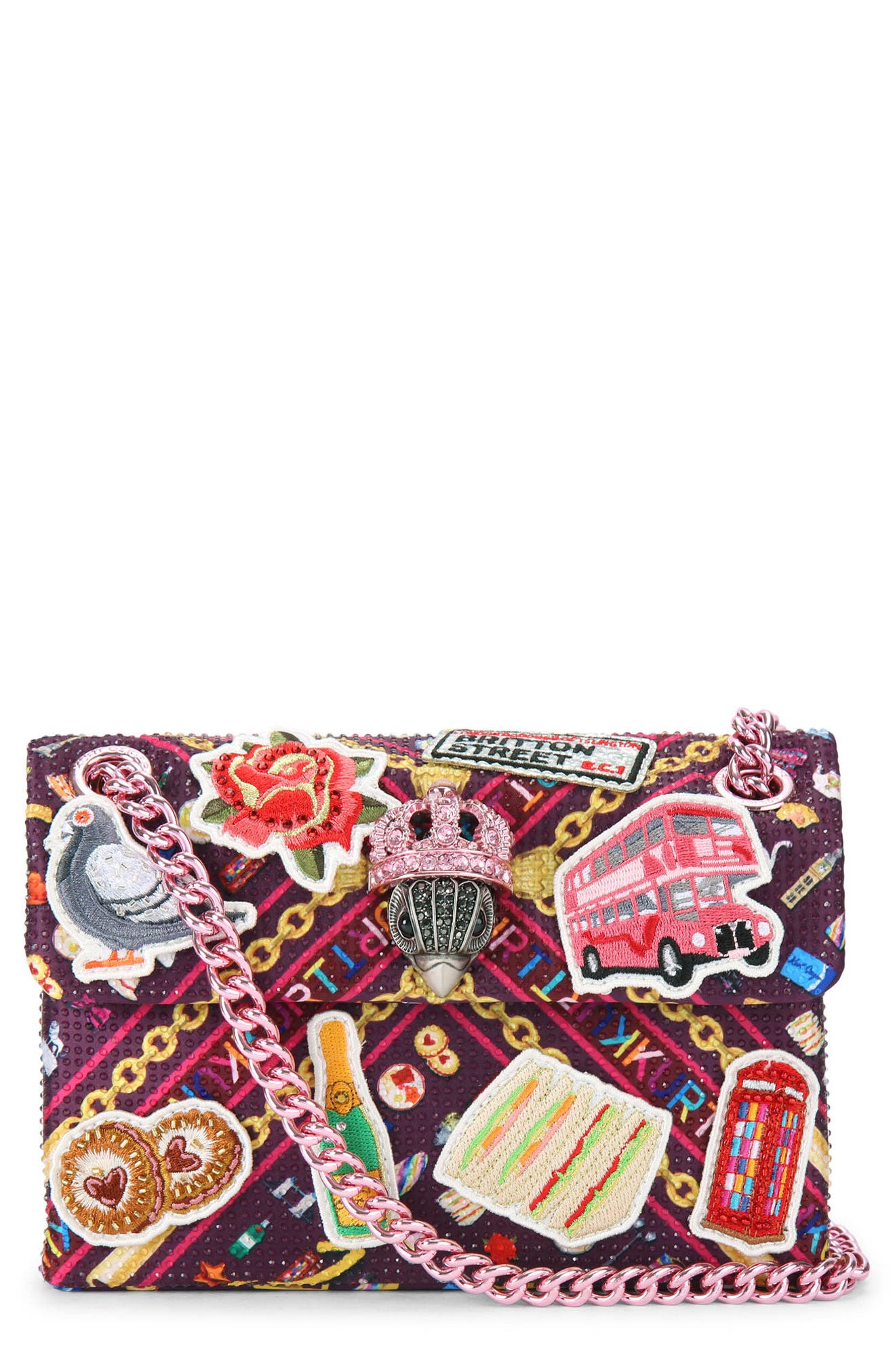 Kurt Geiger London Mini Kensington London Convertible Crossbody Bag, Main, color, Open Pink