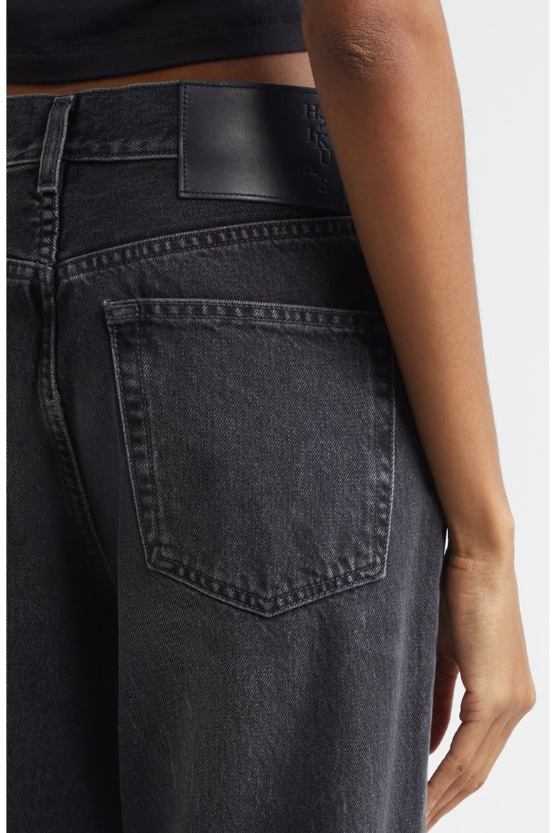 Korea High Waist Straight Leg Jeans, Alternate, color, AUTHENTIC BLACK WASH