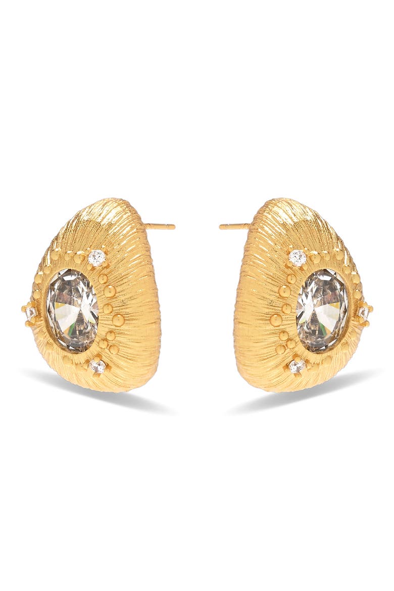 Valencia Stud Earrings, Alternate, color, GOLD
