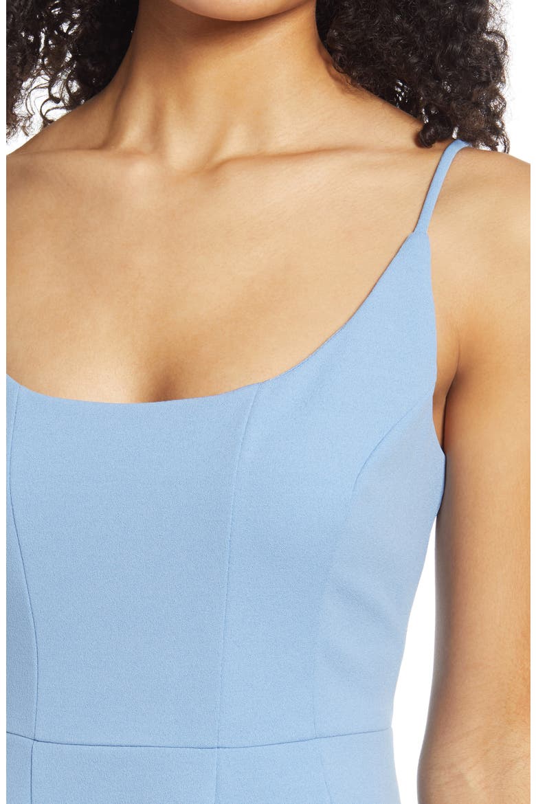 Scoop Back Sleeveless Skater Dress, Alternate, color, PERIWINKLE