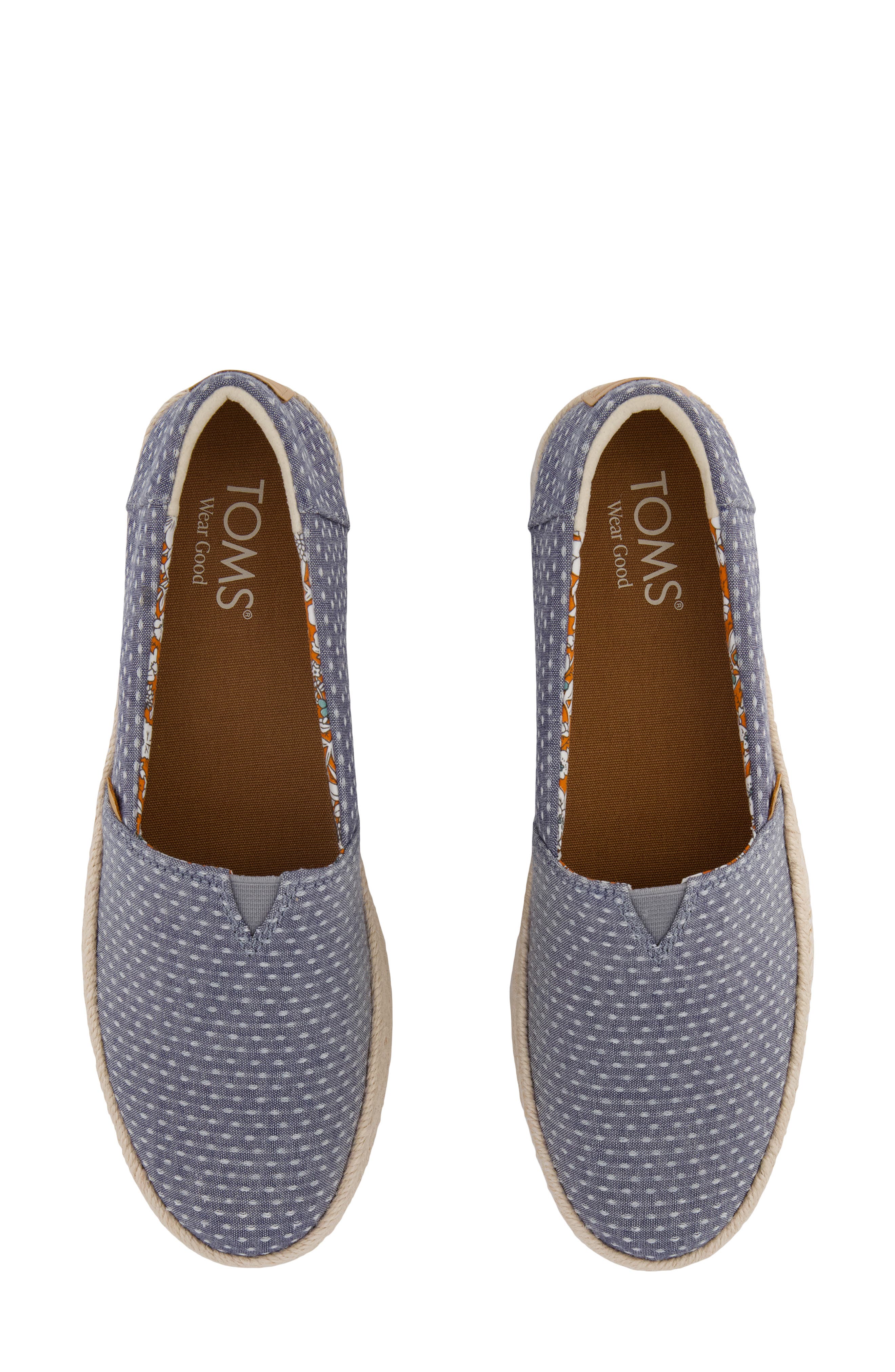 Valencia Platform Espadrille, Alternate, color, LIGHT/ PASTEL BLUE