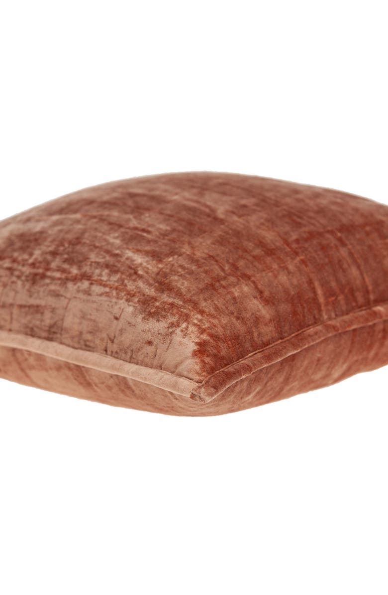 PARKLAND COLLECTION Delphi Square Transitional Throw Pillow, Alternate, color, Orange