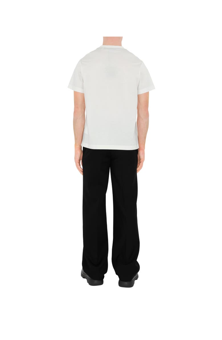 Burberry Cotton T-shirt, Alternate, color, Salt White