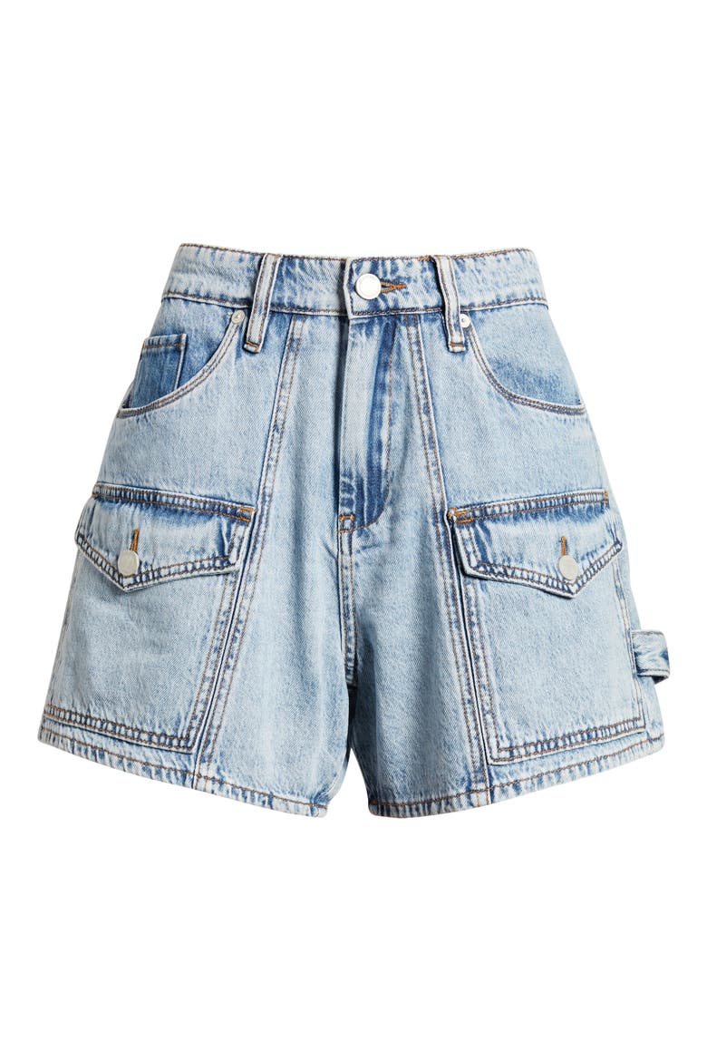 Carpenter Cargo Denim Shorts, Alternate, color, ALL HEART
