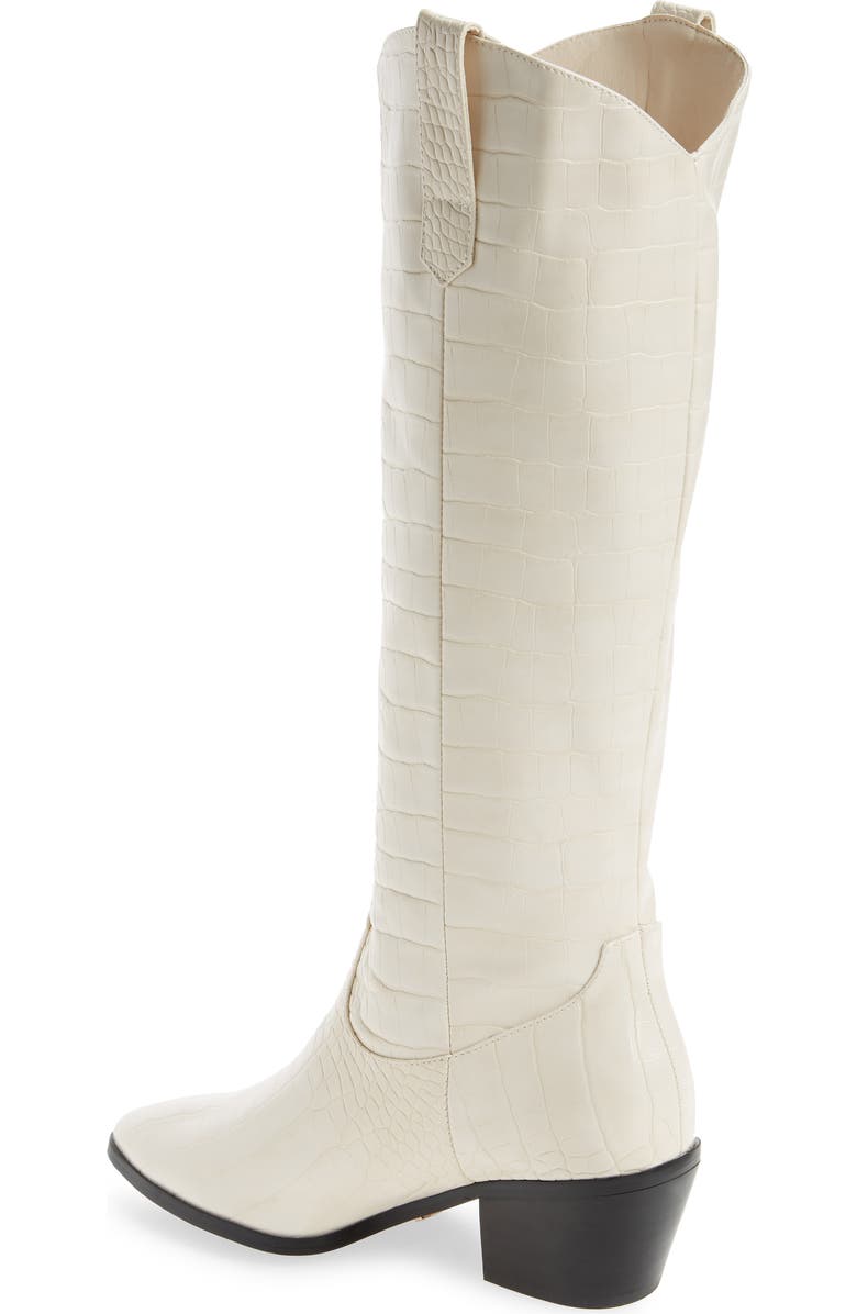 Billini Howie Croc Embossed Tall Western Boot, Alternate, color,