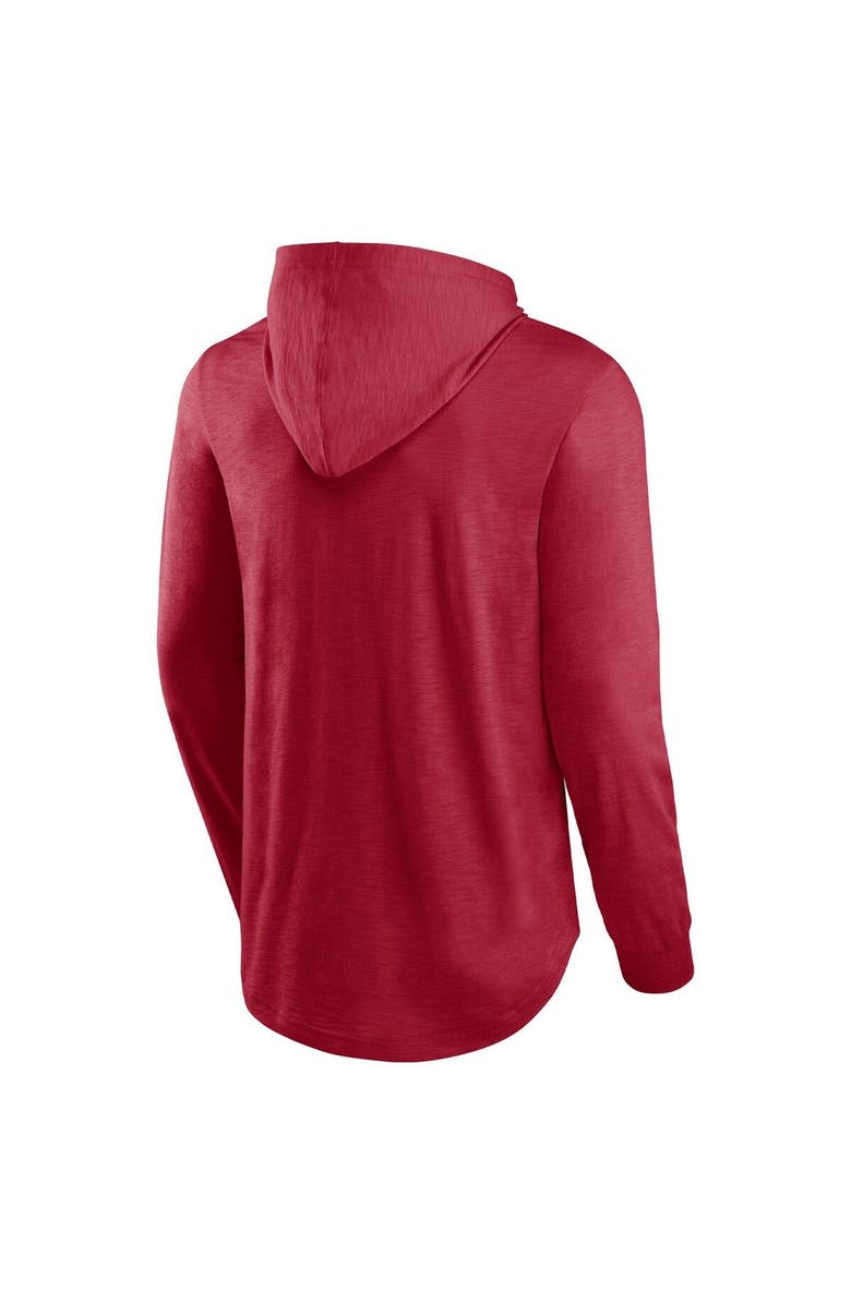 FANATICS Men's Fanatics Branded Crimson Oklahoma Sooners Photo Finish Hoodie Long Sleeve T-Shirt, Alternate, color, Crimson