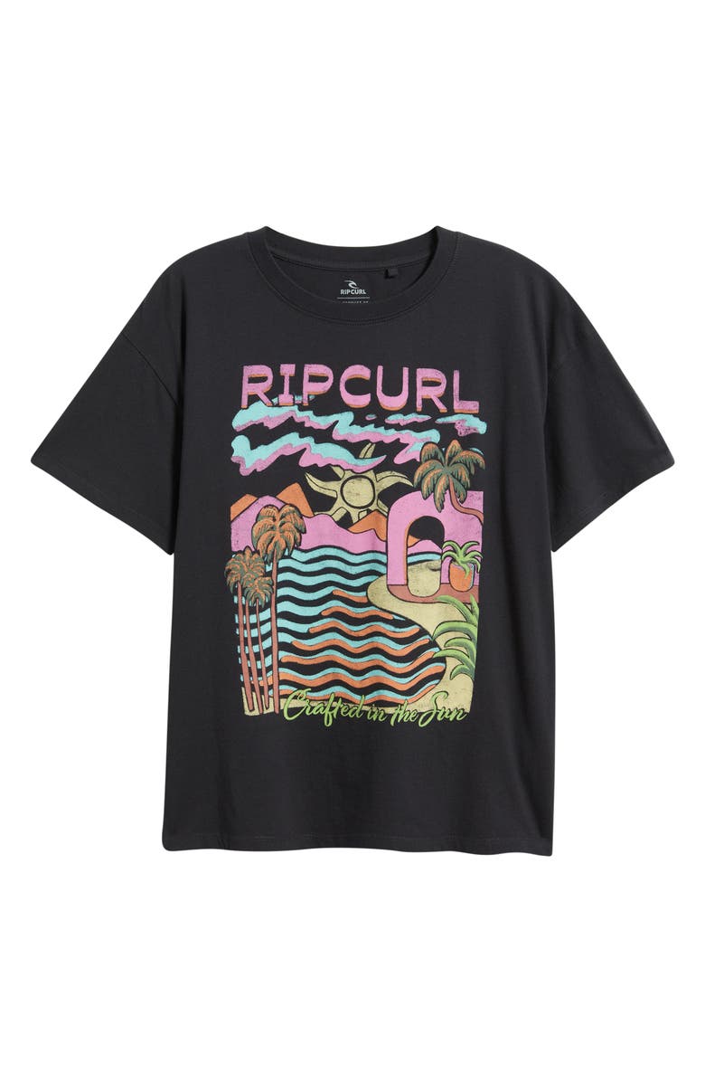 Rip Curl Crafted in the Sun Graphic T-Shirt, Main, color, Washed Black