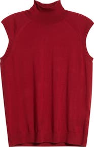 BOSS Fipini Virgin Wool Turtleneck Tank