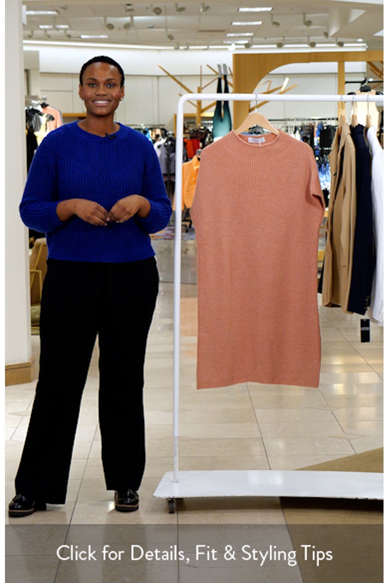 Wright Mock Neck Sweater Dress video