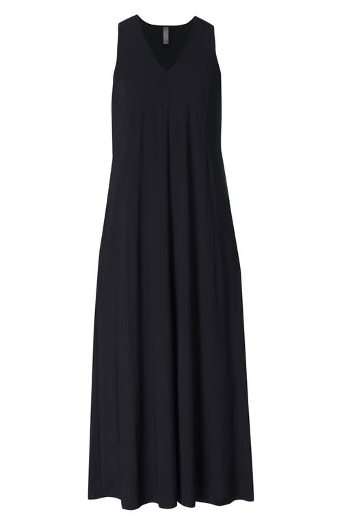 Sweaty Betty Explorer Ace V-neck Midi Dress In Black
