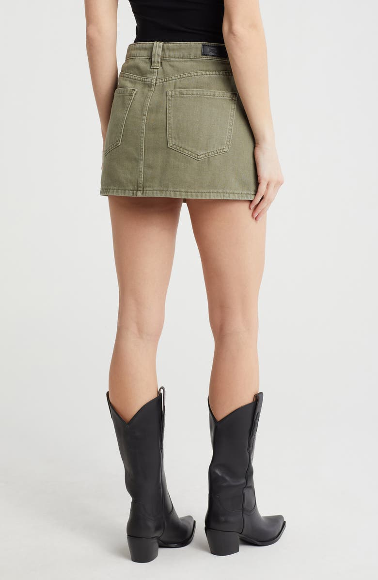 PTCL Moto Pocket Denim Miniskirt, Alternate, color, Olive