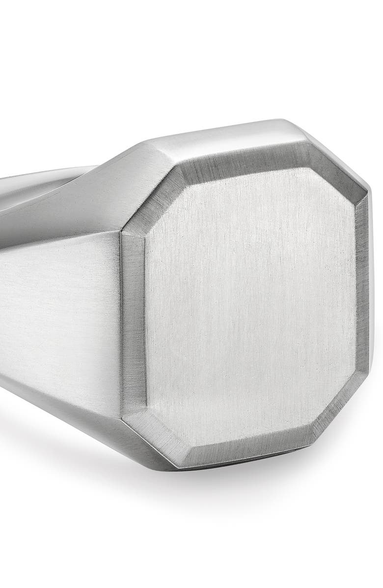 David Yurman Men's Streamline Signet Ring in Sterling Silver, 18mm, Alternate, color, Silver