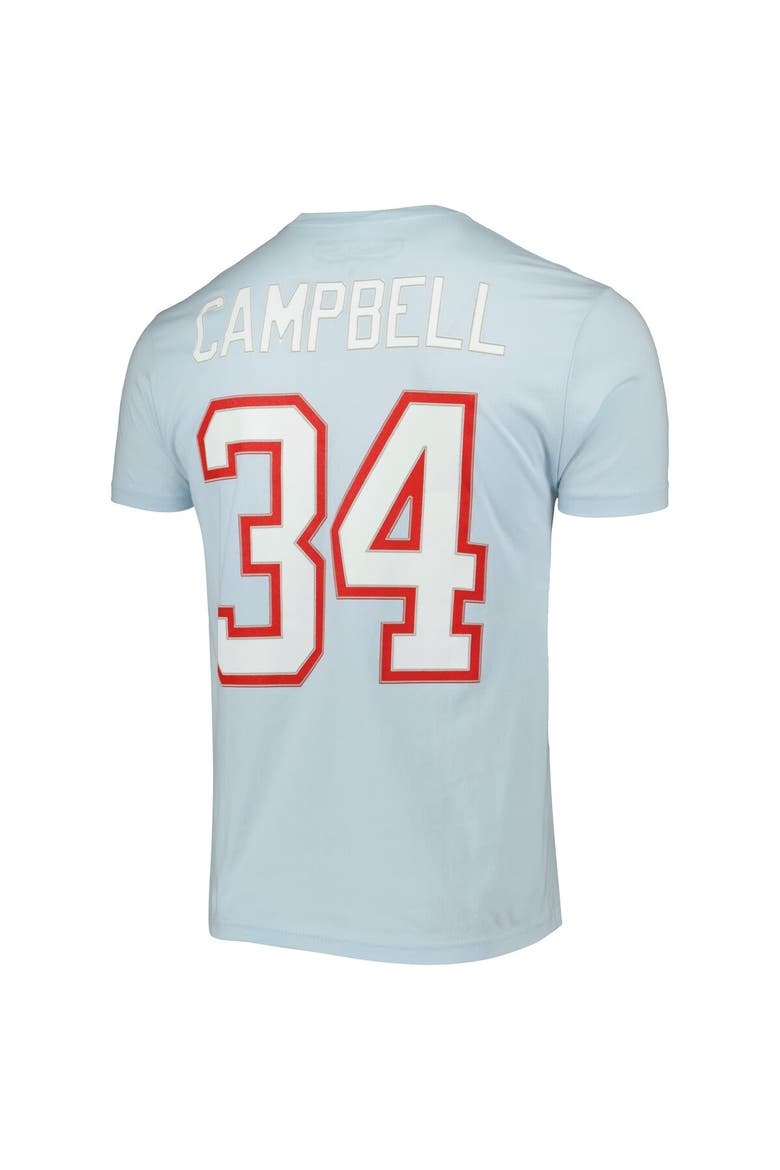 Men's Mitchell & Ness Earl Campbell Light Blue Houston Oilers Retired Player Logo Name & Number T-Shirt, Alternate, color, Light Blue