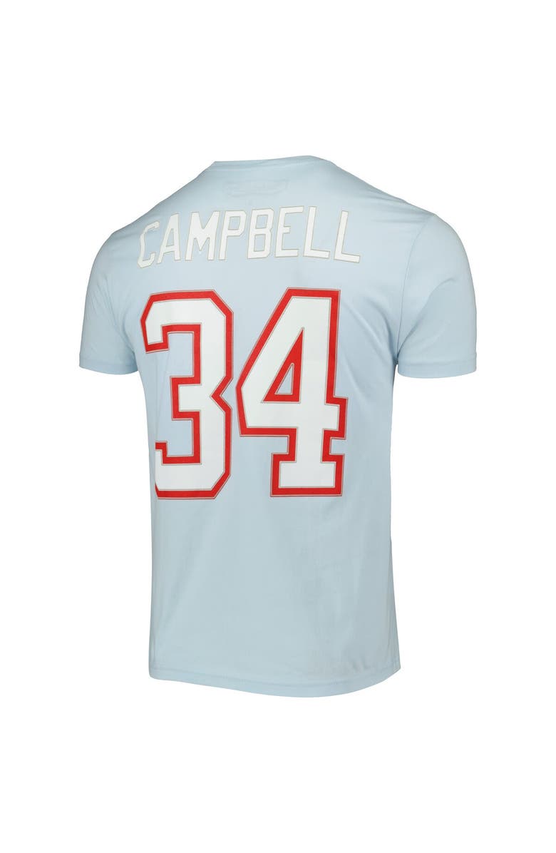 Mitchell & Ness Men's Mitchell & Ness Earl Campbell Light Blue Houston Oilers Retired Player Logo Name & Number T-Shirt, Alternate, color, Light Blue