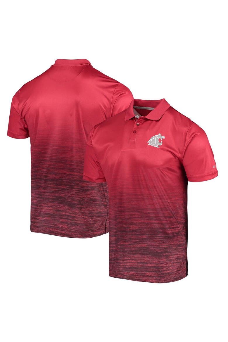 Men's Colosseum Crimson Washington State Cougars Marshall Polo, Main, color, Crimson