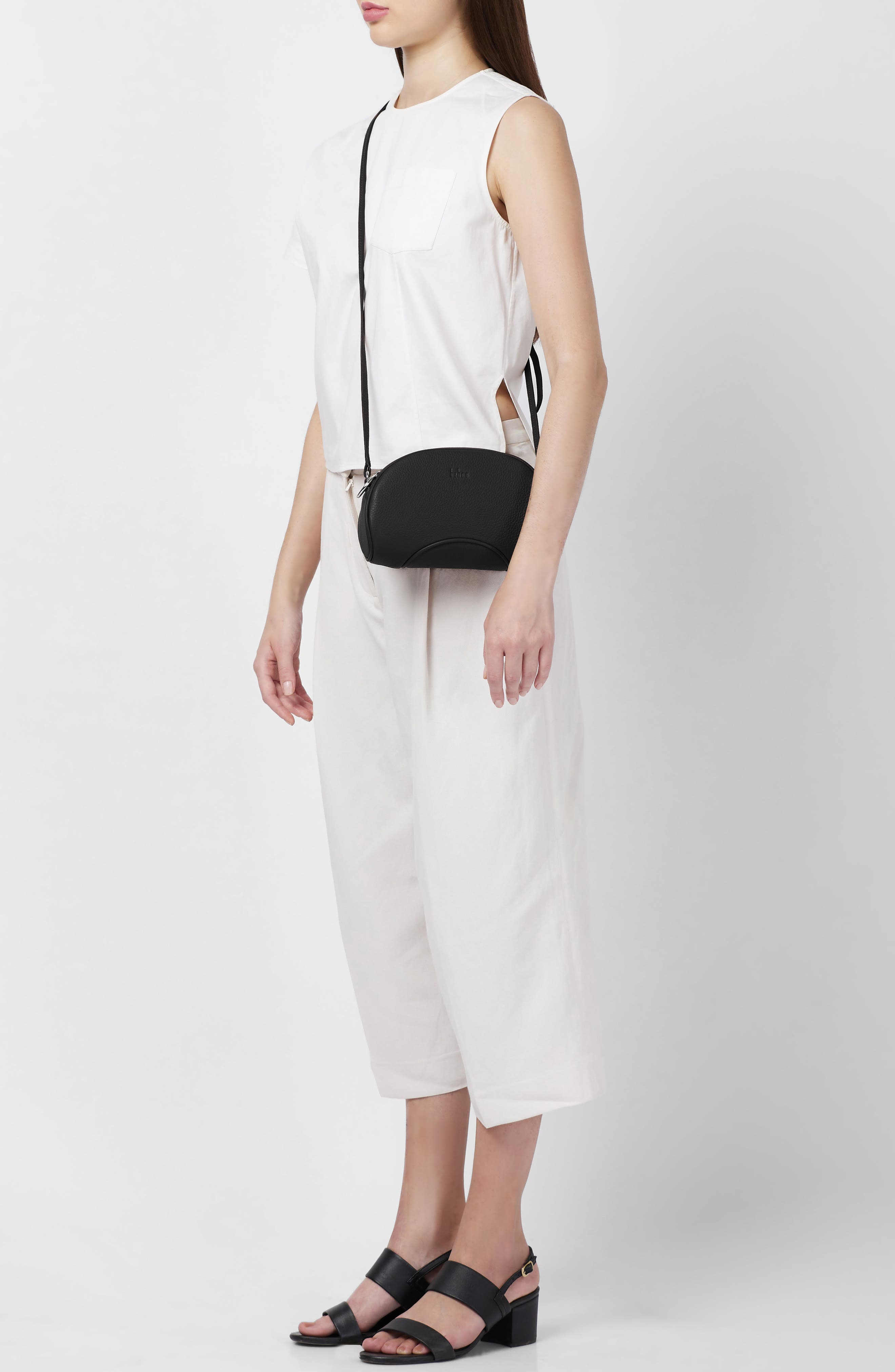 behno Elizabeth Leather Camera Crossbody Bag, Alternate, color, 