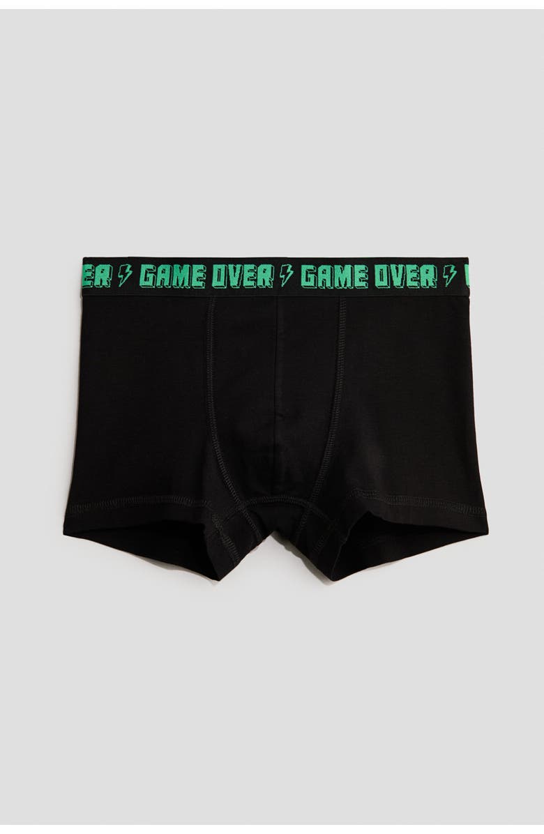 H&M 5-pack Trunks, Alternate, color, Black/Game Over