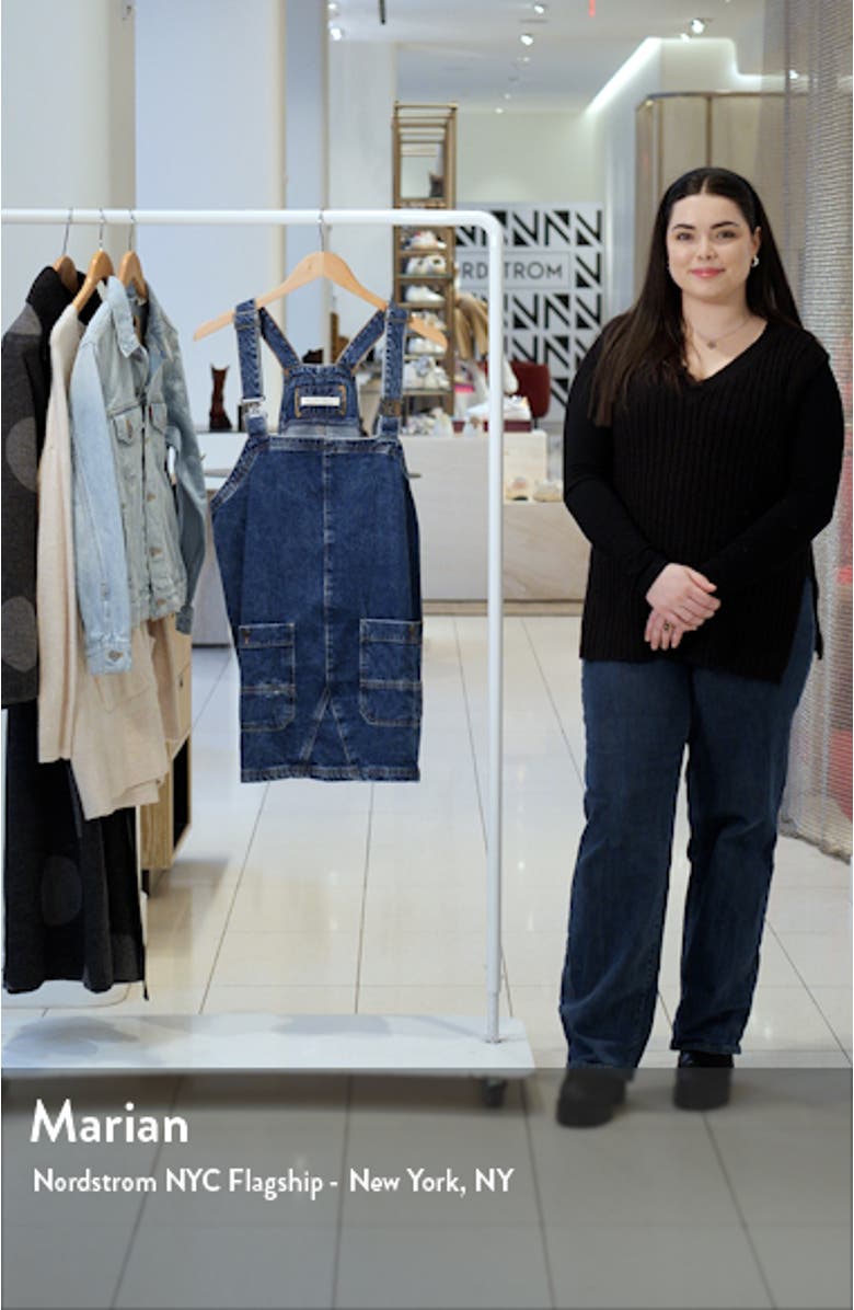 Denim Overall Minidress, sales video thumbnail