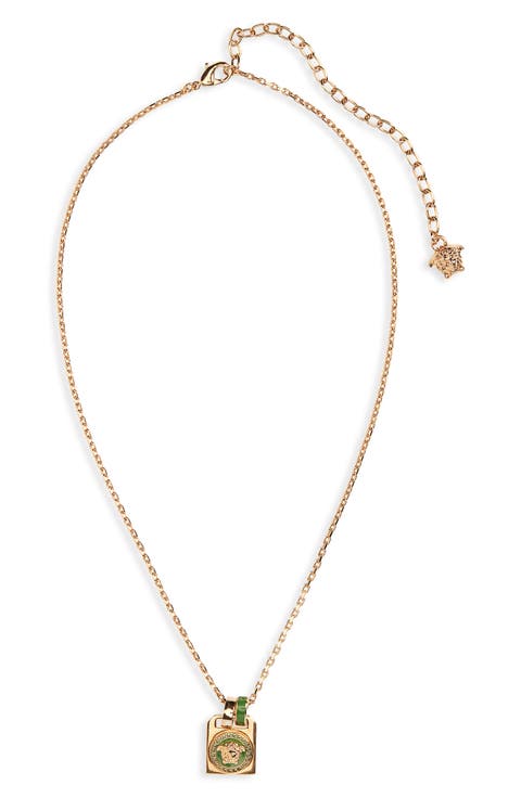 Enamel Pendant Necklace