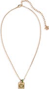 Versace Enamel Pendant Necklace