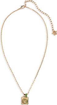 Versace Enamel Pendant Necklace