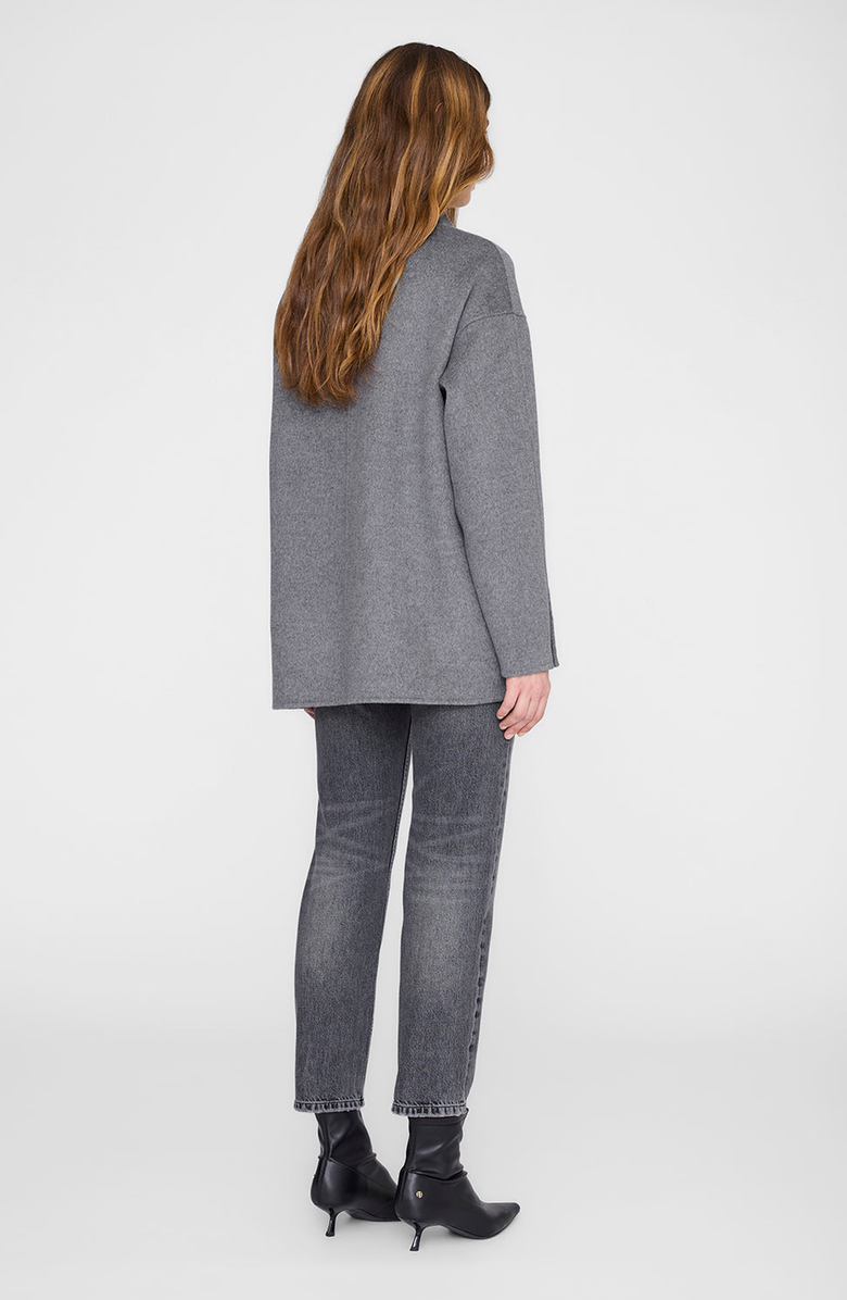 ANINE BING Cashmere Luca Jacket, Alternate, color, Heather Grey