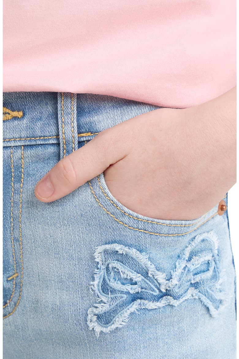 Kids' Bow Wide Leg Jeans, Alternate, color, AURA