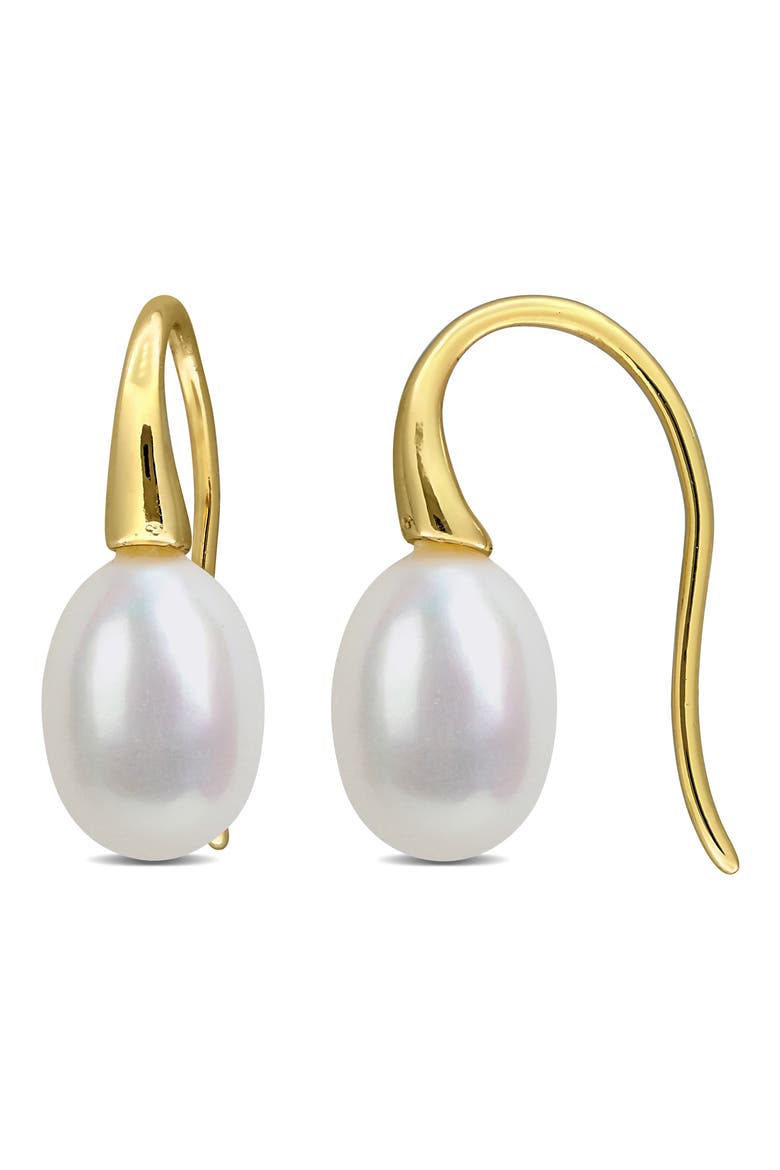 Cultured Freshwater Pearl Drop Earrings, Main, color, WHITE/PEARL