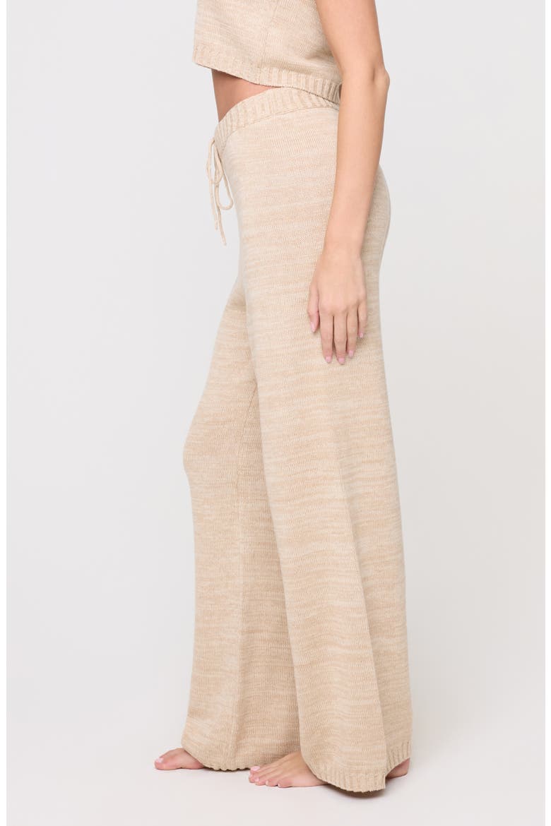 En Route High Waist Knit Pants, Alternate, color, HEATHER OATMEAL