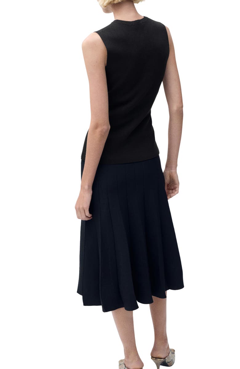 MANGO Matilda Knit Vest, Alternate, color, Chocolate